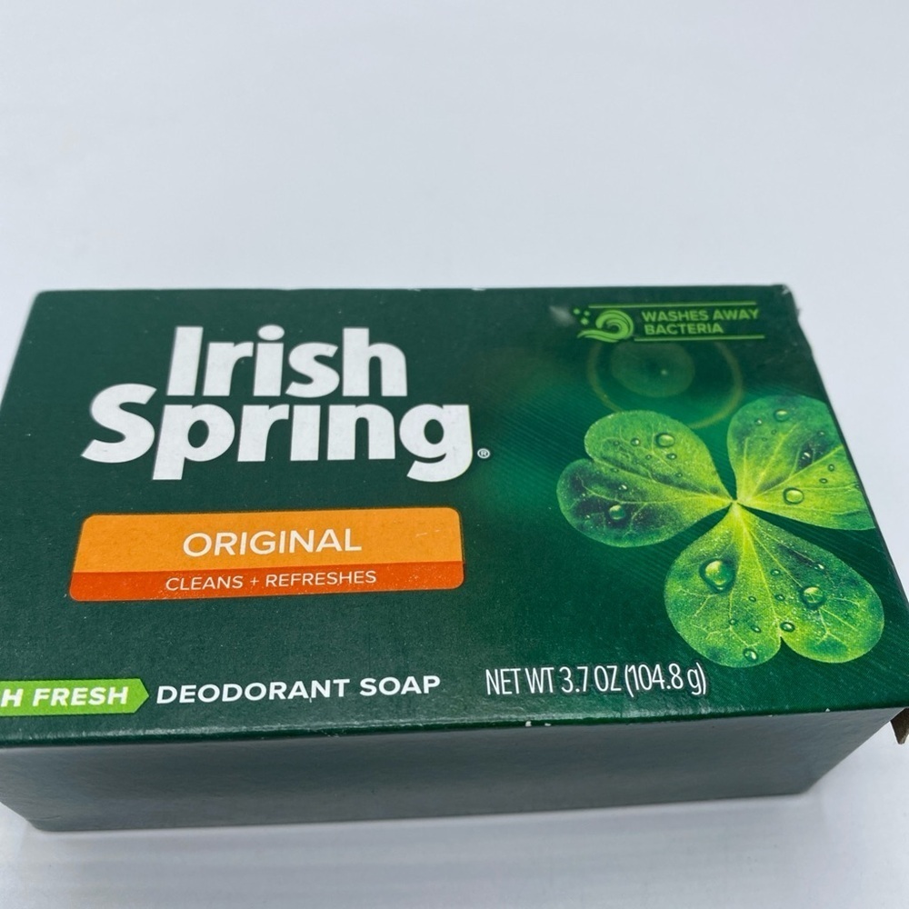 Irish Spring Original Deodorant 3.7 oz 104.8 g Soap Bar - Picture 2 of 4
